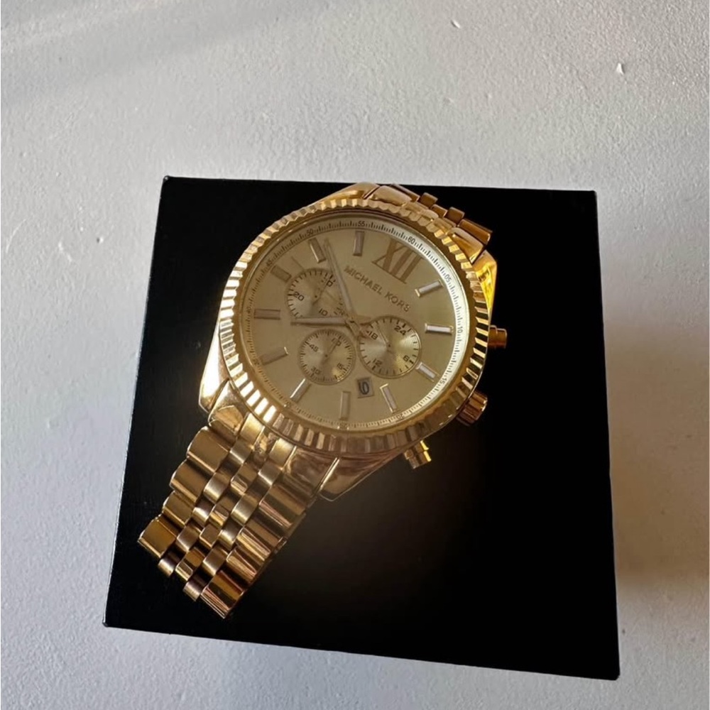 Michael Kors Gold-Tone Lexington Watch